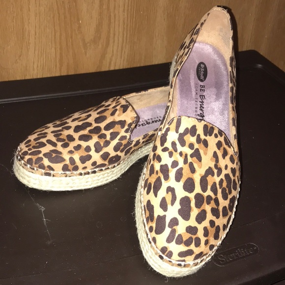 Dr Scholl 9 NEW Cheetah/Leopard Print/Macrame Details Slip On Tennis Shoes - Picture 3 of 8